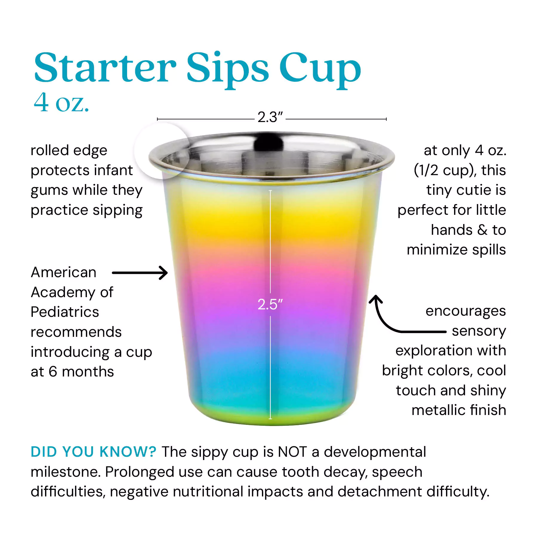 Starter Sips Cups - 4 oz (Set of 2) - Image 3