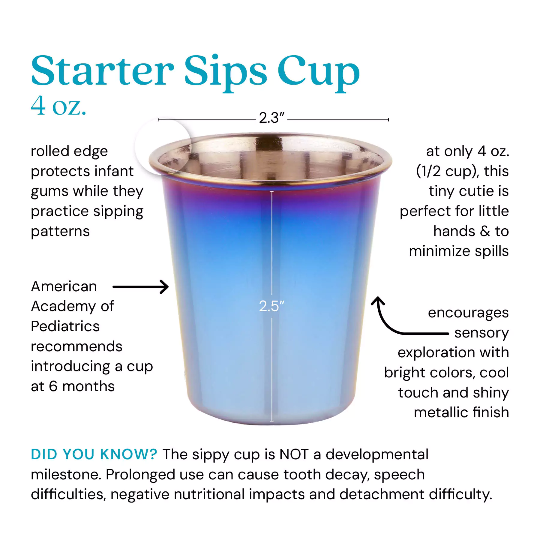 Starter Sips Cups - 4 oz (Set of 2) - Image 3